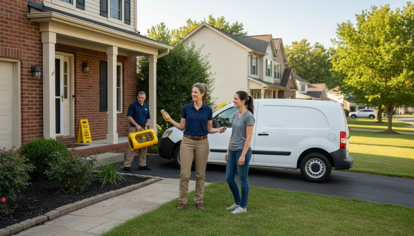 Residential water damage restoration in Roggen, CO